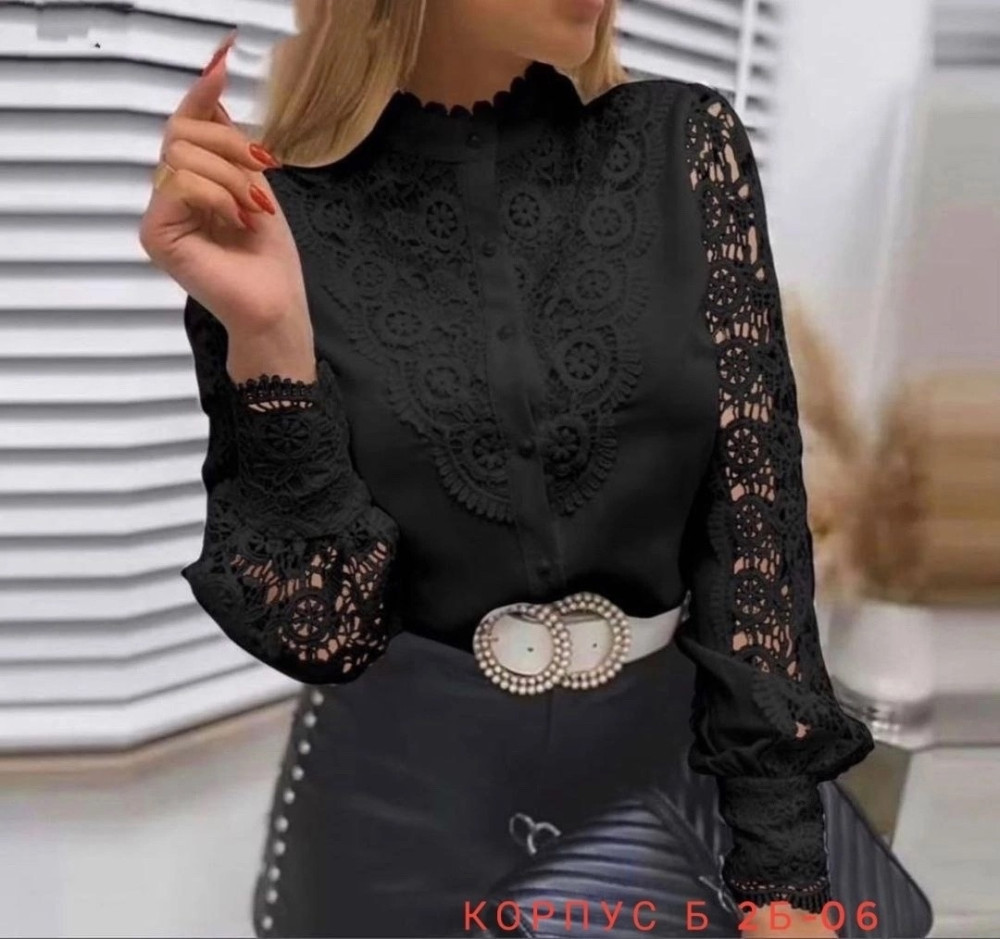 Блузка черная купить в Интернет-магазине Садовод База - цена 450 руб Садовод интернет-каталог