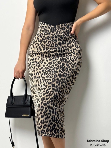 Роскошная, струящаяся юбка из переливающегося шёлка в запоминающемся принте «леопард» сделает ваш образ в стиле «олд мани» САДОВОД официальный интернет-каталог