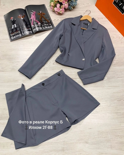 🔝Exclusive!!! Укороченный пиджак с шортами 😍 САДОВОД официальный интернет-каталог