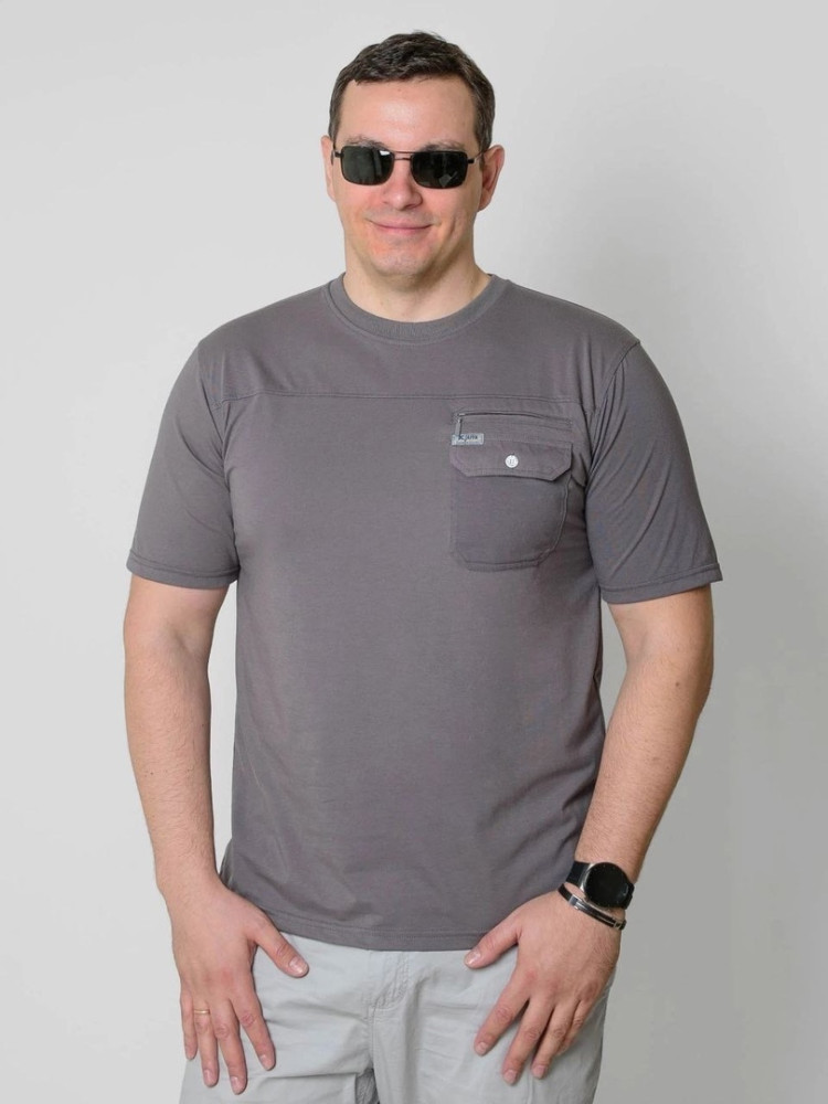 Мужская футболка темно-серая купить в Интернет-магазине Садовод База - цена 650 руб Садовод интернет-каталог