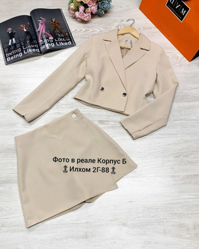 🔝Exclusive!!! Укороченный пиджак с шортами 😍 САДОВОД официальный интернет-каталог
