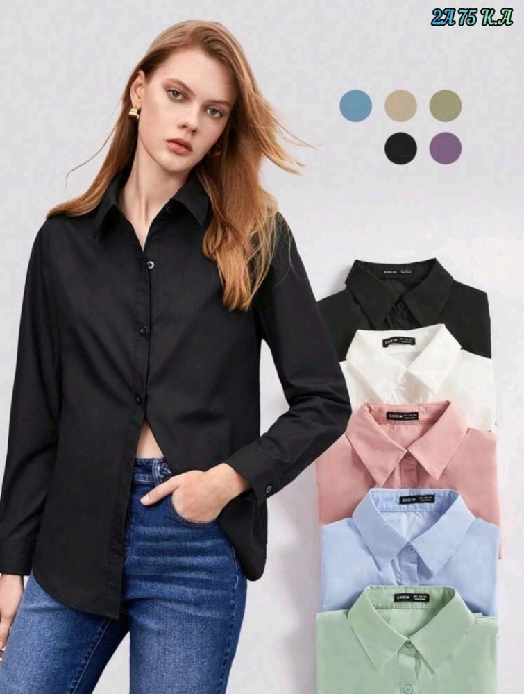 Женская рубашка черная купить в Интернет-магазине Садовод База - цена 750 руб Садовод интернет-каталог