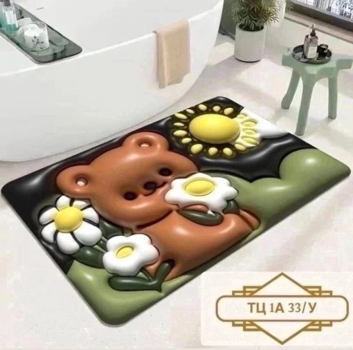 Оригинальный коврик в ванную туалет детскую с 3D эффектом, порадует и удивит всех приходящих в ваш дом САДОВОД официальный интернет-каталог