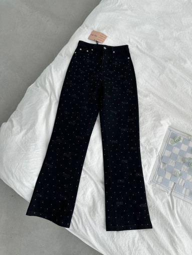 ⚜️ Стильные джинсы со стразами MiuMiu САДОВОД официальный интернет-каталог