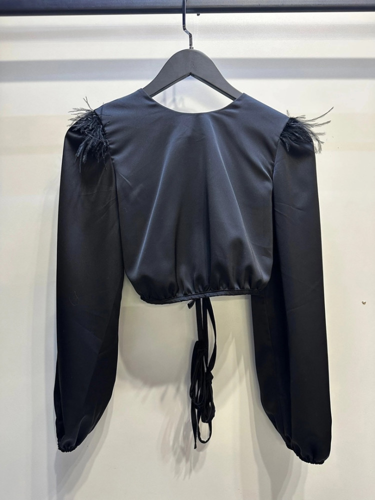 блузка черная купить в Интернет-магазине Садовод База - цена 700 руб Садовод интернет-каталог
