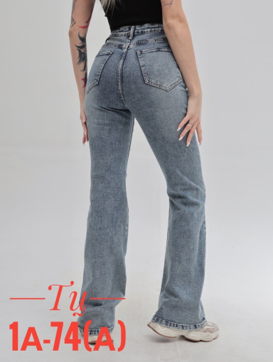 Женские джинсы с высокой посадкой клеш большие размера САДОВОД официальный интернет-каталог
