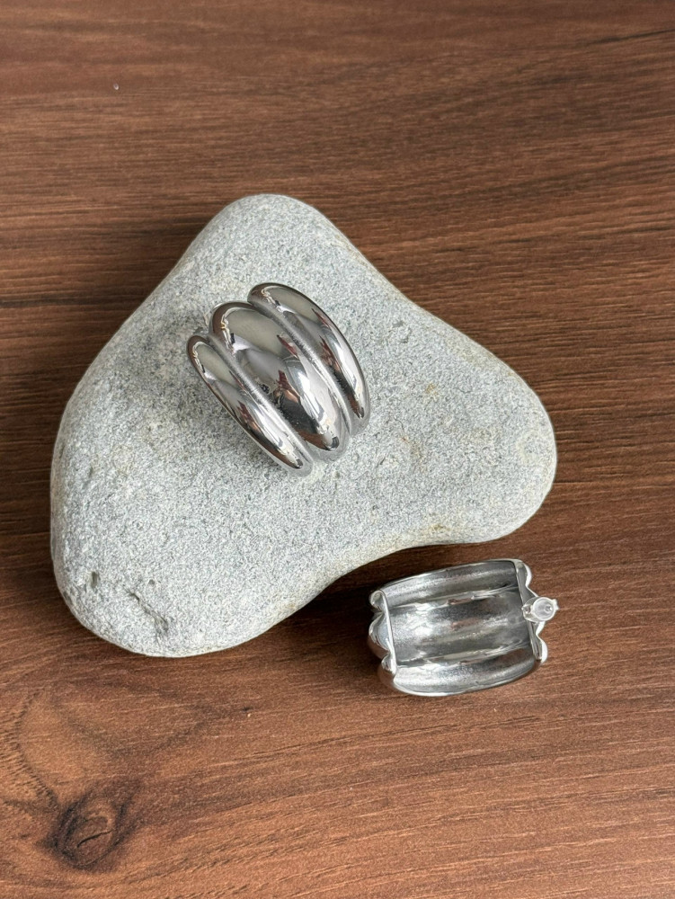 🤍 Трендовые массивные серьги на осень купить в Интернет-магазине Садовод База - цена 350 руб Садовод интернет-каталог