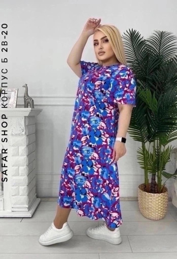 летнее платье из ткани штапель САДОВОД официальный интернет-каталог
