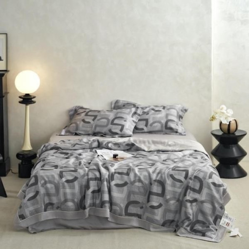 Комплект постельного белья тенсель с мережко с  готовым одеялом САДОВОД официальный интернет-каталог