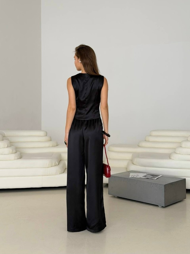 Женский костюм черный купить в Интернет-магазине Садовод База - цена 2200 руб Садовод интернет-каталог