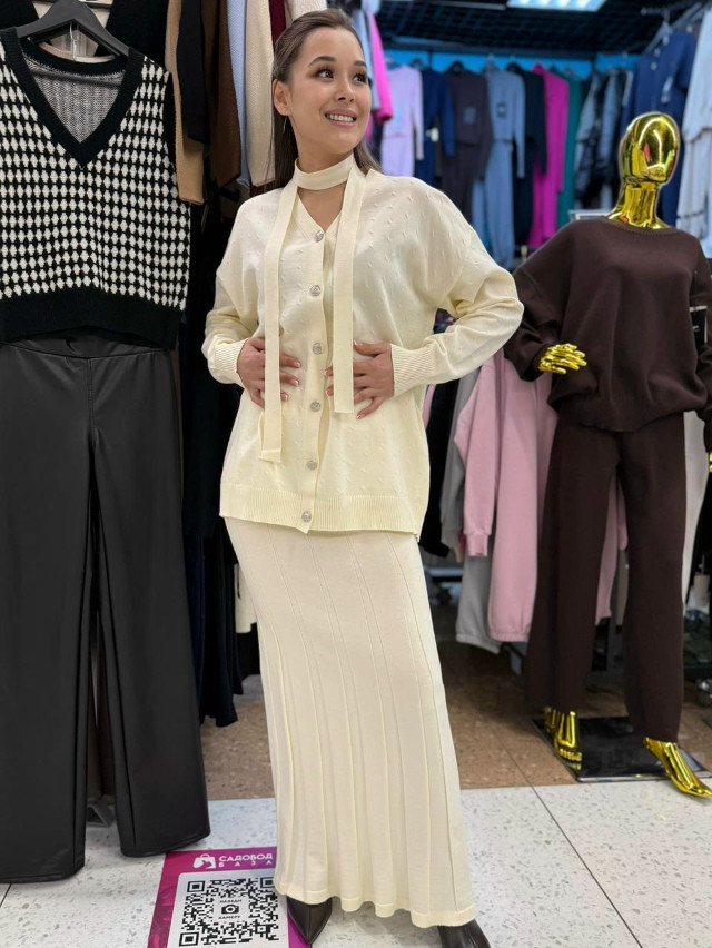 Костюм молочный купить в Интернет-магазине Садовод База - цена 2100 руб Садовод интернет-каталог