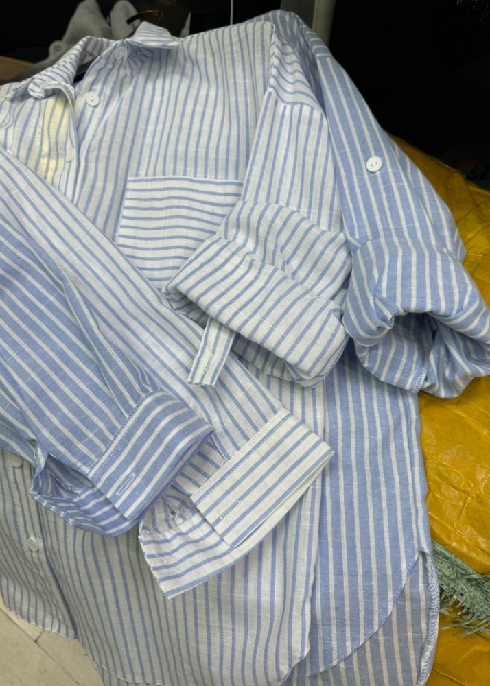 Рубашка полоски, на пуговицах купить в Интернет-магазине Садовод База - цена 900 руб Садовод интернет-каталог
