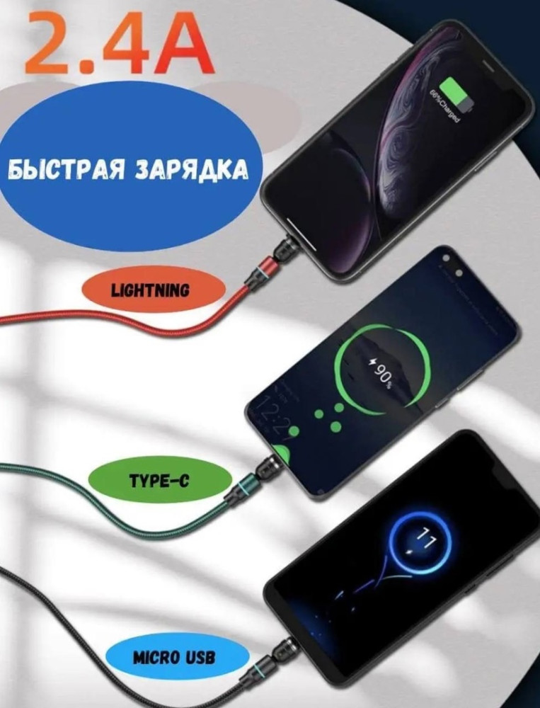 Магнитный зарядный кабель купить в Интернет-магазине Садовод База - цена 120 руб Садовод интернет-каталог