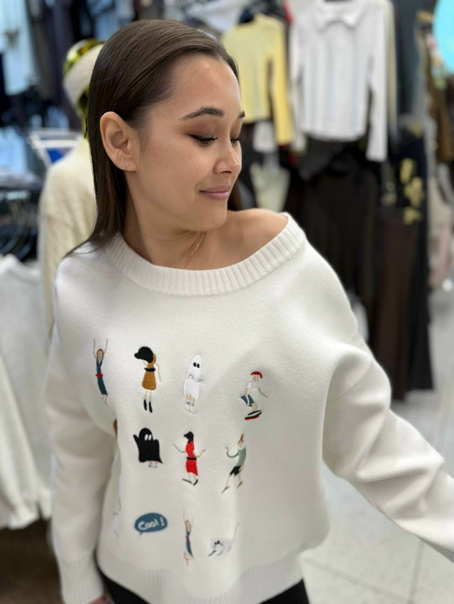 Свитер женский белый купить в Интернет-магазине Садовод База - цена 1500 руб Садовод интернет-каталог