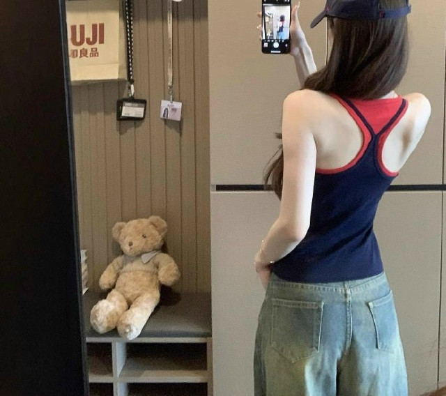 Женская майка синяя купить в Интернет-магазине Садовод База - цена 900 руб Садовод интернет-каталог