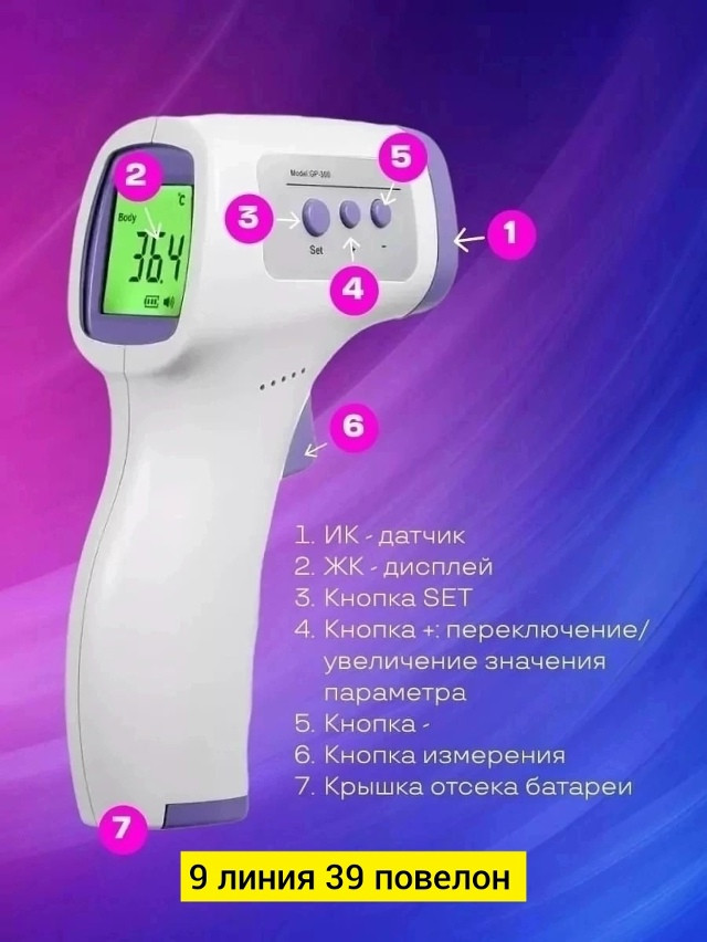 Бесконтактный термометр купить в Интернет-магазине Садовод База - цена 200 руб Садовод интернет-каталог