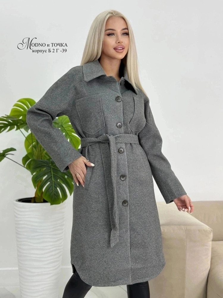 Женское пальто серое купить в Интернет-магазине Садовод База - цена 1200 руб Садовод интернет-каталог