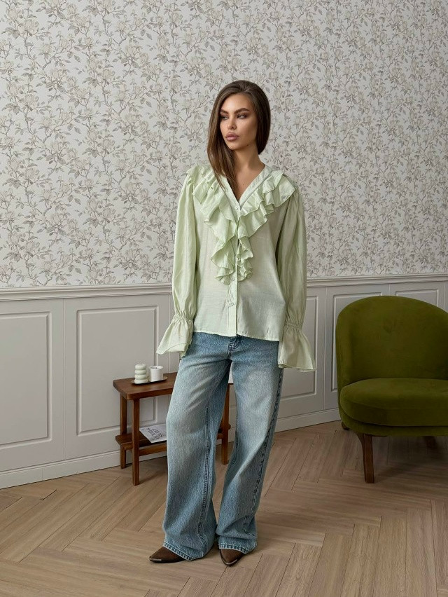 Блузка зеленая купить в Интернет-магазине Садовод База - цена 1500 руб Садовод интернет-каталог