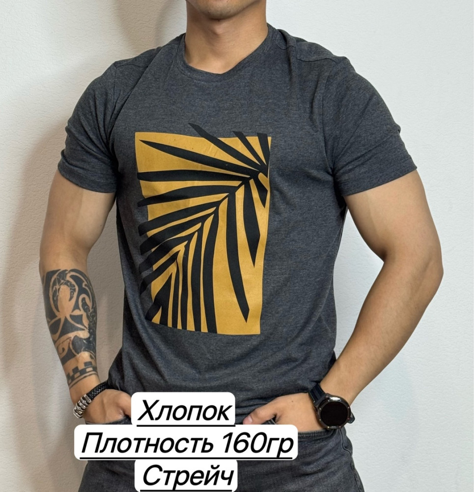 Футболка для мужчин, хлопок купить в Интернет-магазине Садовод База - цена 450 руб Садовод интернет-каталог