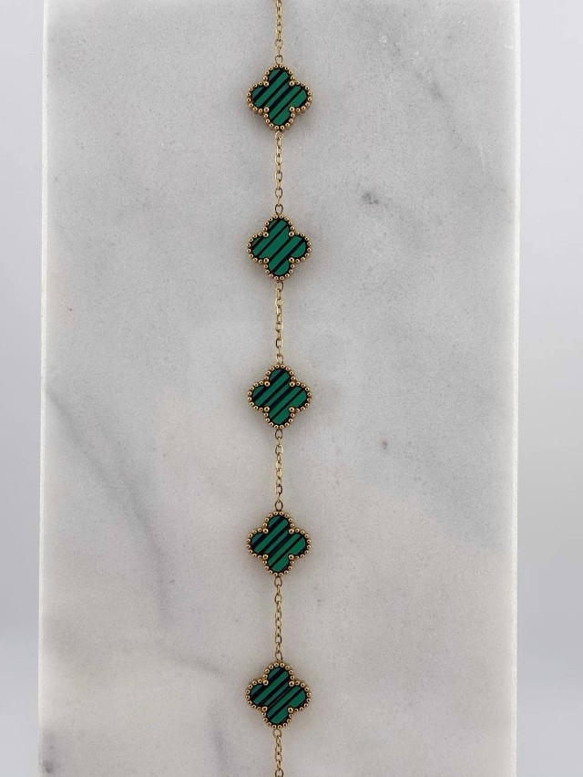 🤍 Браслет с 5 клеверами купить в Интернет-магазине Садовод База - цена 250 руб Садовод интернет-каталог