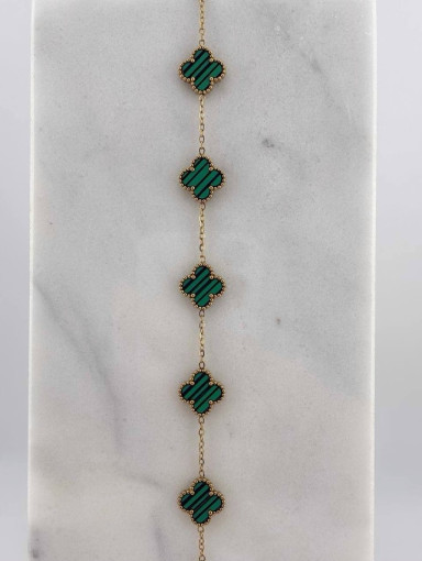 🤍 Браслет с 5 клеверами САДОВОД официальный интернет-каталог