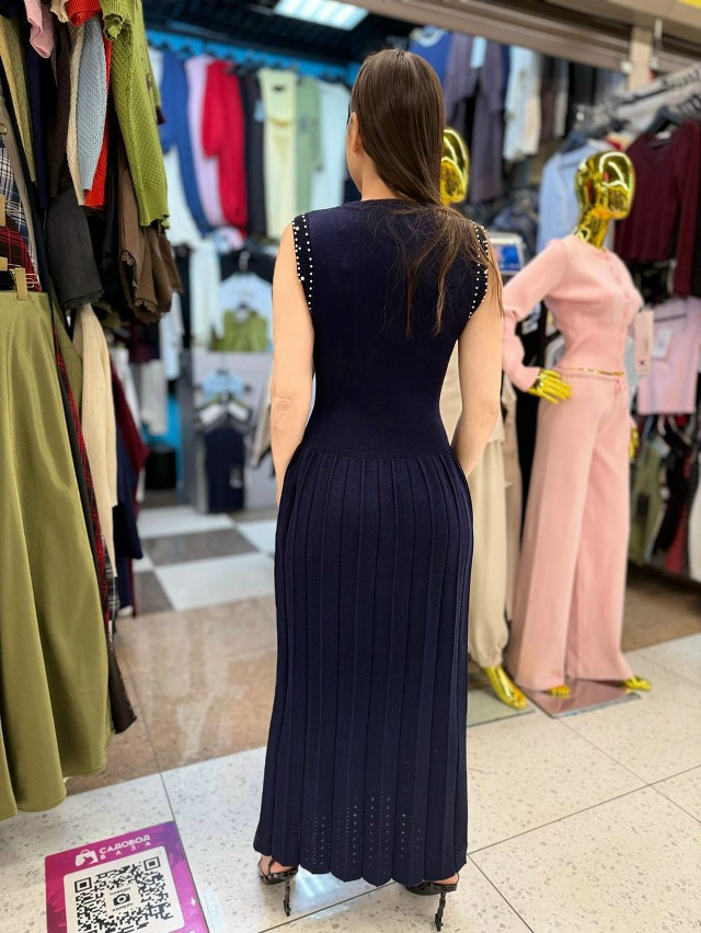 Платье синее купить в Интернет-магазине Садовод База - цена 1800 руб Садовод интернет-каталог