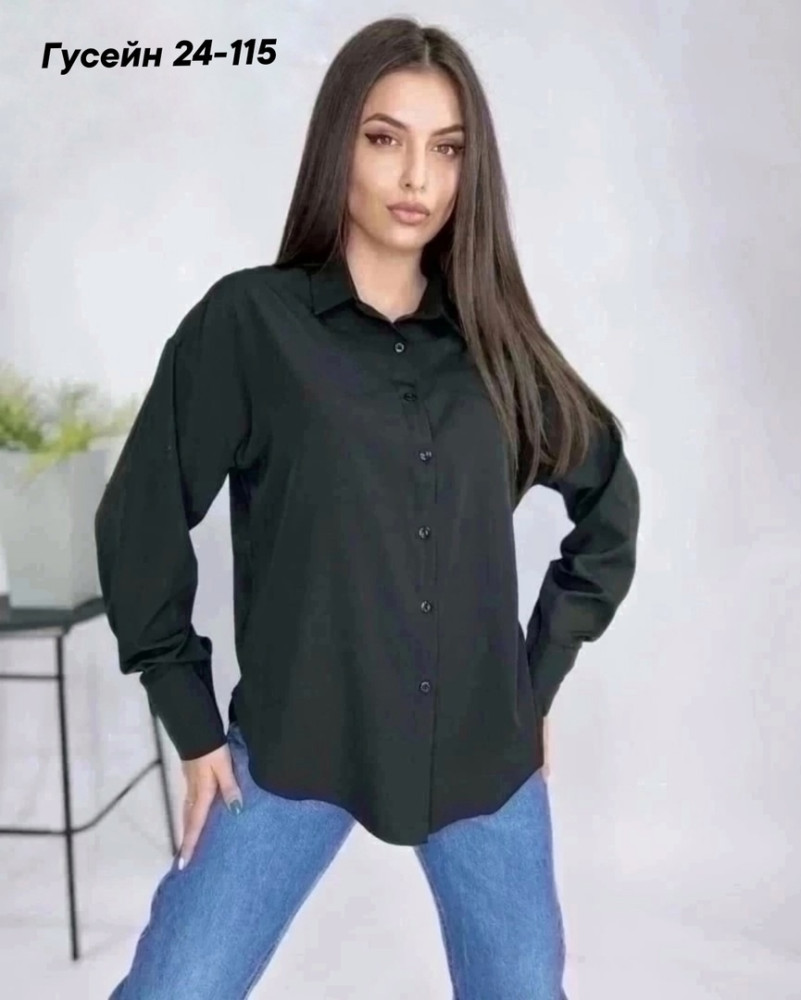 Женская рубашка черная купить в Интернет-магазине Садовод База - цена 400 руб Садовод интернет-каталог