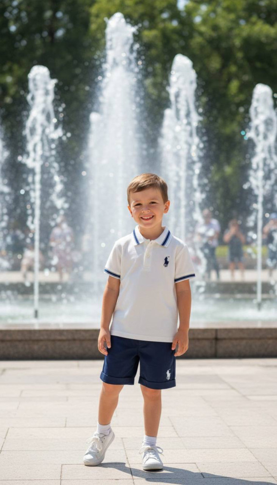 Детский костюм молочный