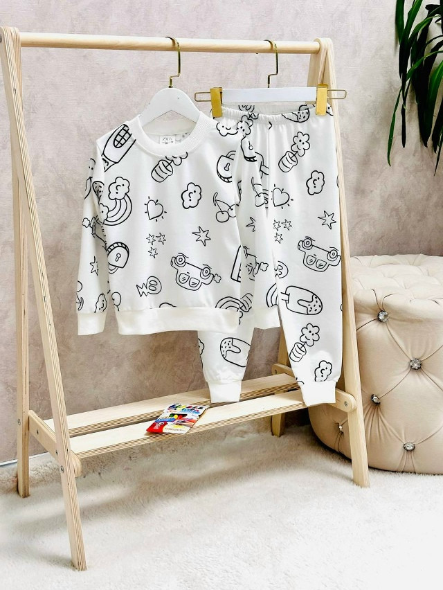 Пижама белая купить в Интернет-магазине Садовод База - цена 1050 руб Садовод интернет-каталог