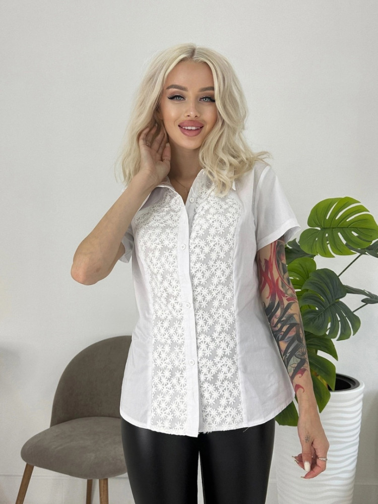 Женская рубашка белая купить в Интернет-магазине Садовод База - цена 400 руб Садовод интернет-каталог