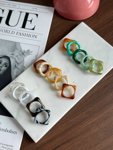 ⚜️Сет колец из акрила 5шт САДОВОД официальный интернет-каталог