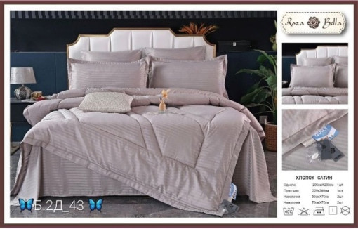 Комплект постельного белья из серии ROZA Bella с готовым одеялом САДОВОД официальный интернет-каталог