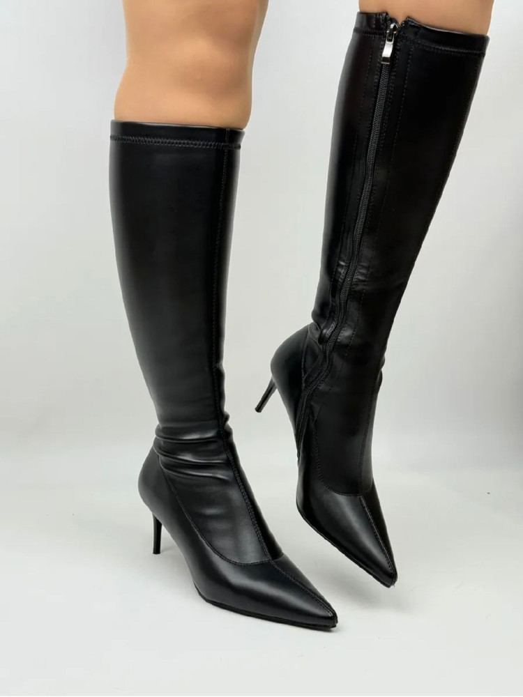 Cапоги женские черные купить в Интернет-магазине Садовод База - цена 800 руб Садовод интернет-каталог