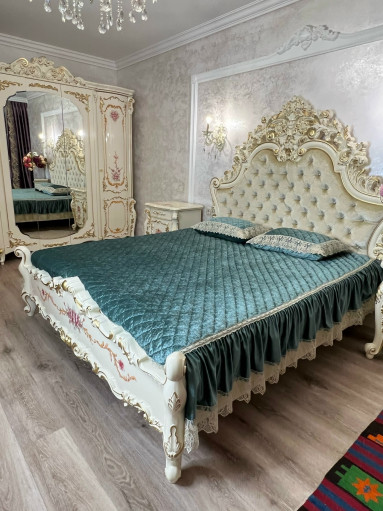 Покрывало на кровать с воланами с двух сторон и с двумя наволочками САДОВОД официальный интернет-каталог