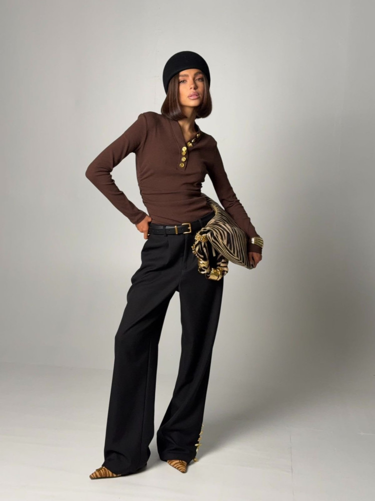 Женская кофта коричневая купить в Интернет-магазине Садовод База - цена 2000 руб Садовод интернет-каталог