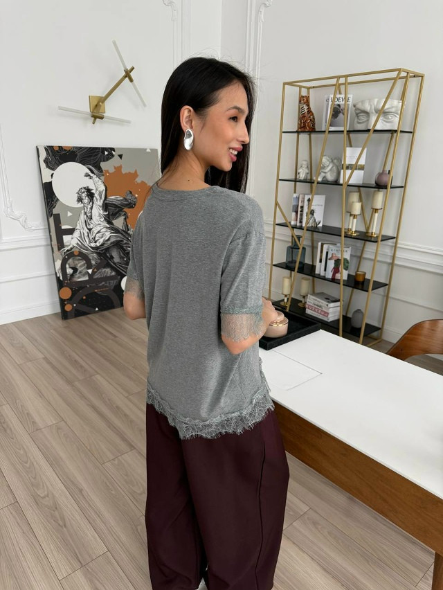 Женская футболка серая купить в Интернет-магазине Садовод База - цена 1100 руб Садовод интернет-каталог