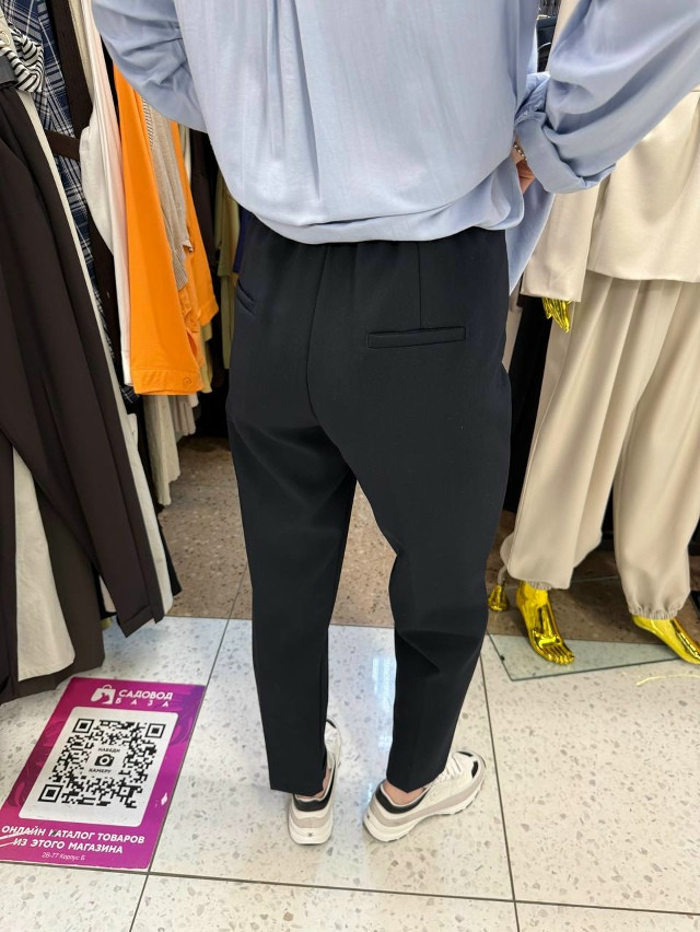 Женские брюки синие купить в Интернет-магазине Садовод База - цена 1500 руб Садовод интернет-каталог