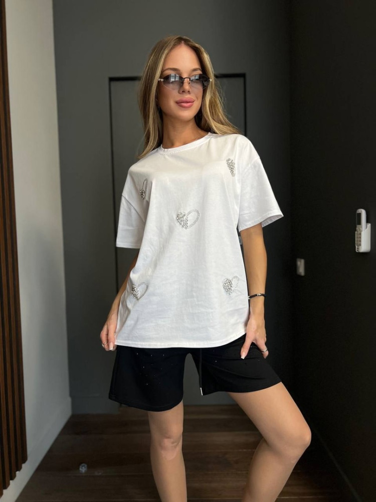Женская футболка белая купить в Интернет-магазине Садовод База - цена 900 руб Садовод интернет-каталог