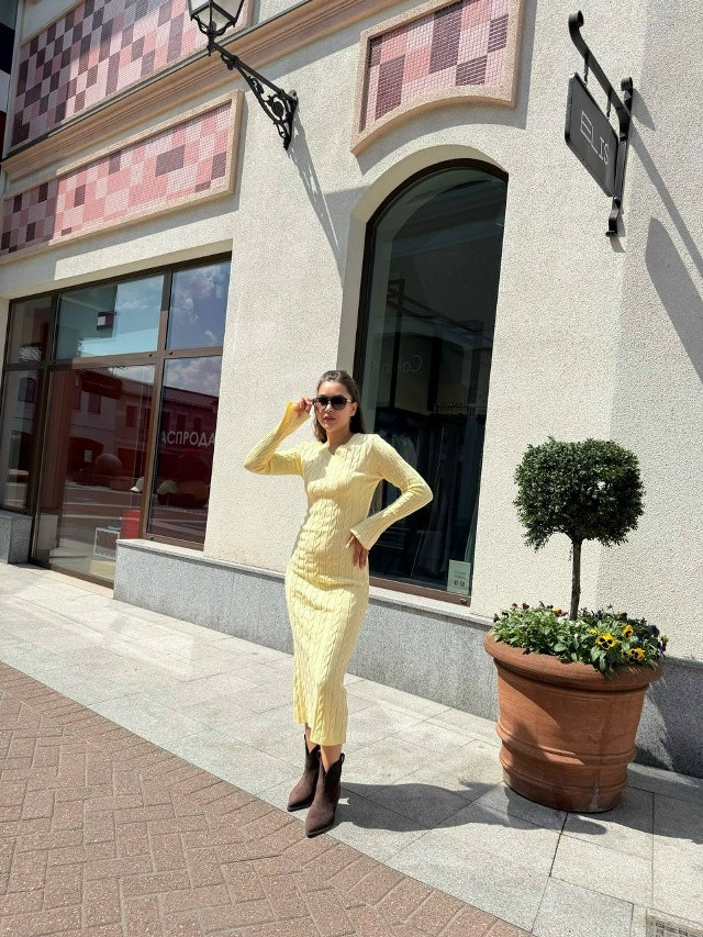 Платье желтое купить в Интернет-магазине Садовод База - цена 1500 руб Садовод интернет-каталог