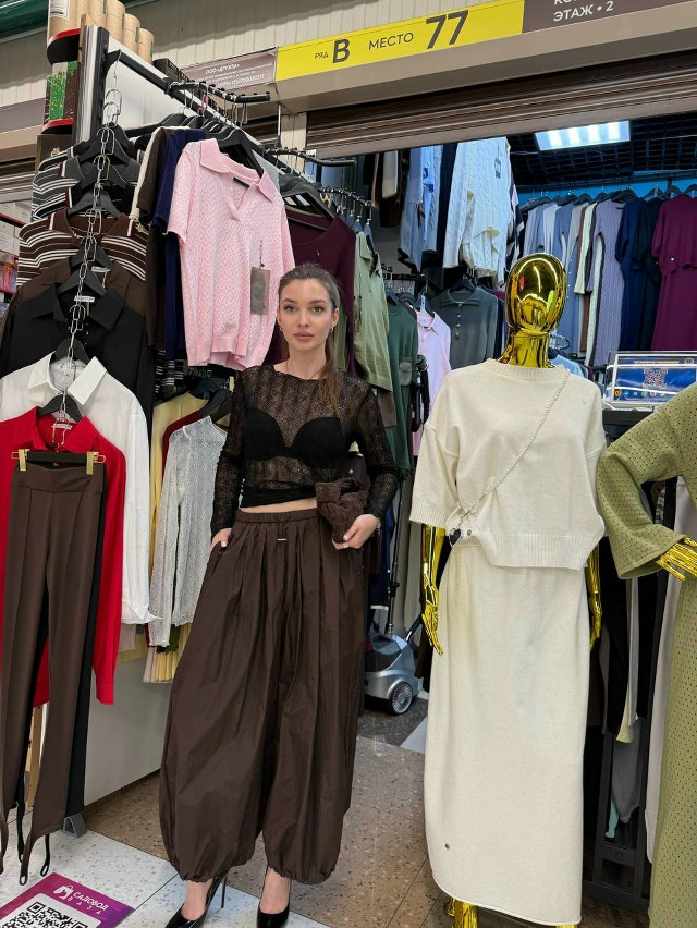 Женские брюки коричневые купить в Интернет-магазине Садовод База - цена 1600 руб Садовод интернет-каталог