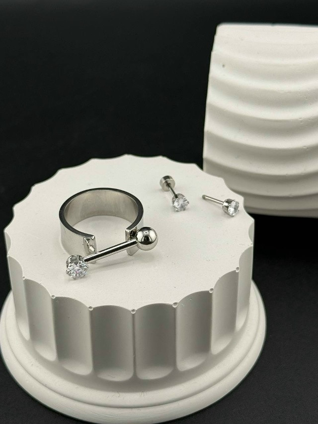 ⚜️ Кольцо с пирсингом купить в Интернет-магазине Садовод База - цена 300 руб Садовод интернет-каталог