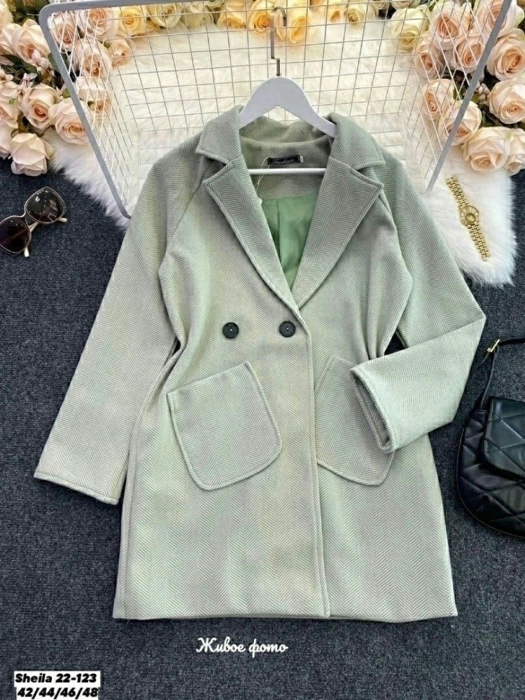 Женское пальто зеленое купить в Интернет-магазине Садовод База - цена 1299 руб Садовод интернет-каталог