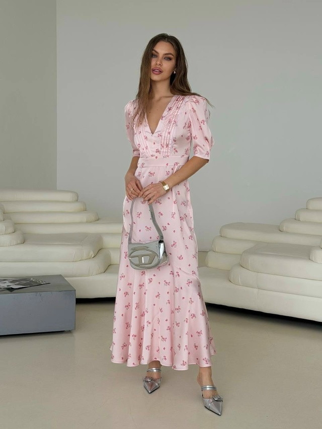 Платье розовое купить в Интернет-магазине Садовод База - цена 2100 руб Садовод интернет-каталог