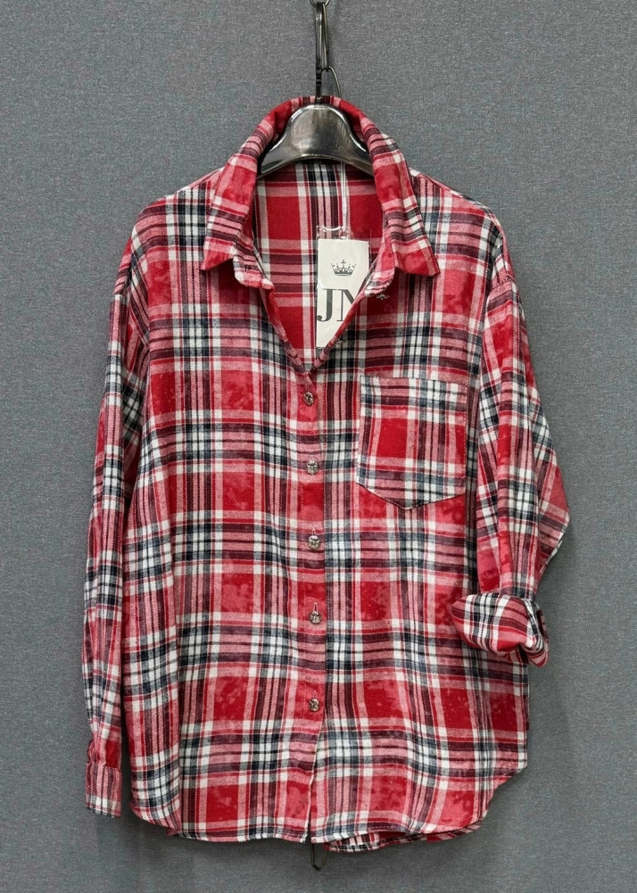 Женская рубашка красная купить в Интернет-магазине Садовод База - цена 1100 руб Садовод интернет-каталог