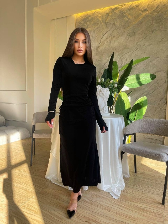 Платье черное купить в Интернет-магазине Садовод База - цена 500 руб Садовод интернет-каталог