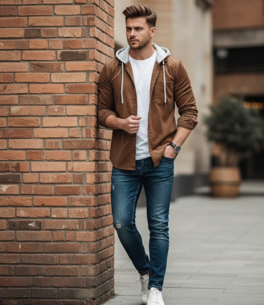 Мужская рубашка коричневая купить в Интернет-магазине Садовод База - цена 500 руб Садовод интернет-каталог