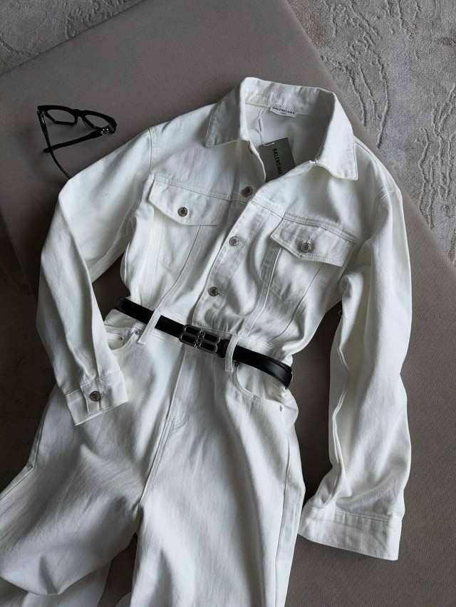 Женский комбинезон белый купить в Интернет-магазине Садовод База - цена 5000 руб Садовод интернет-каталог