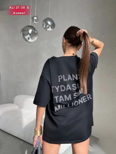 Та самая футболка Millionaire. Надписи выполнены настоящими блестящими стразами САДОВОД официальный интернет-каталог