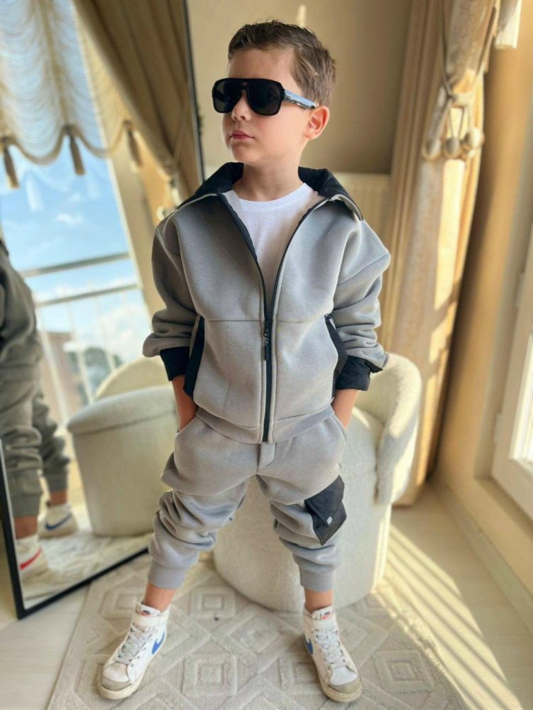 Детский костюм серый купить в Интернет-магазине Садовод База - цена 1950 руб Садовод интернет-каталог