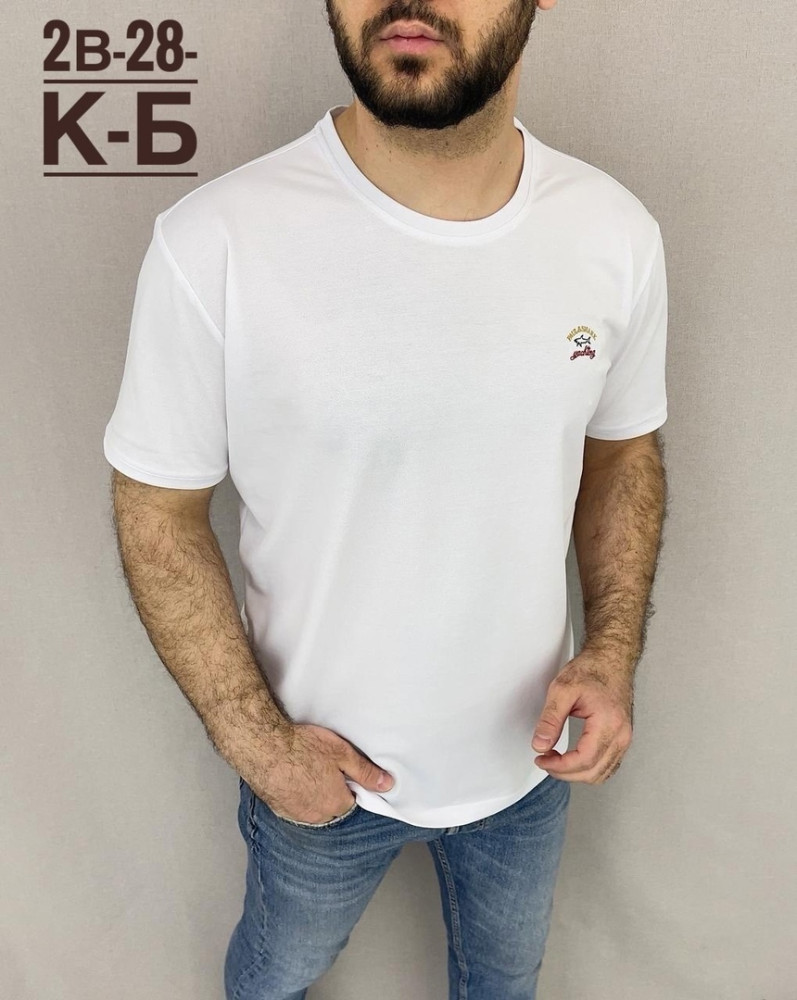 Мужская футболка белая купить в Интернет-магазине Садовод База - цена 950 руб Садовод интернет-каталог